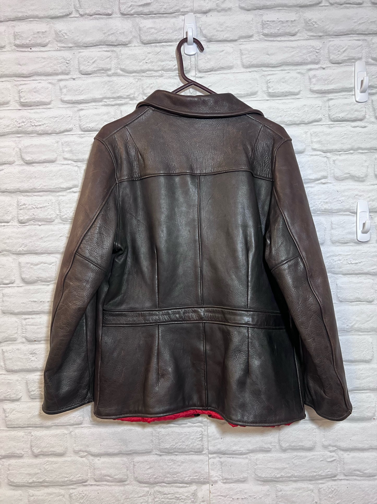 Uber Owatonna Minnesota Dark Brown Vintage Leather Jacket