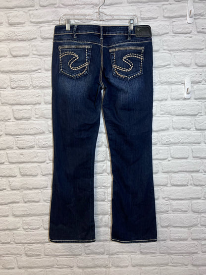 Silver Jeans Co. Size 32 Waist Jeans Dark waish Low Rise Aiko Boot Cut