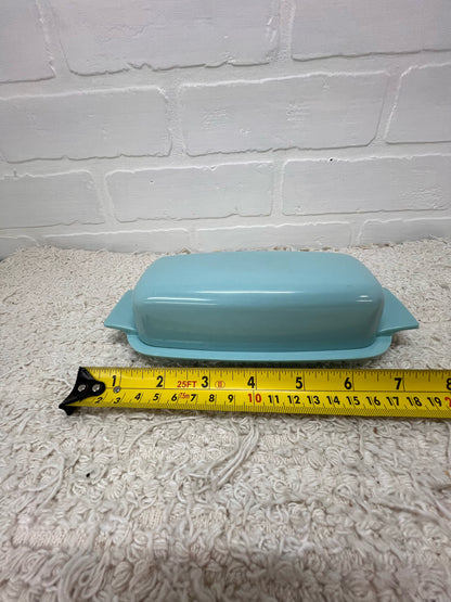 Light Blue vintage melmac butter dish