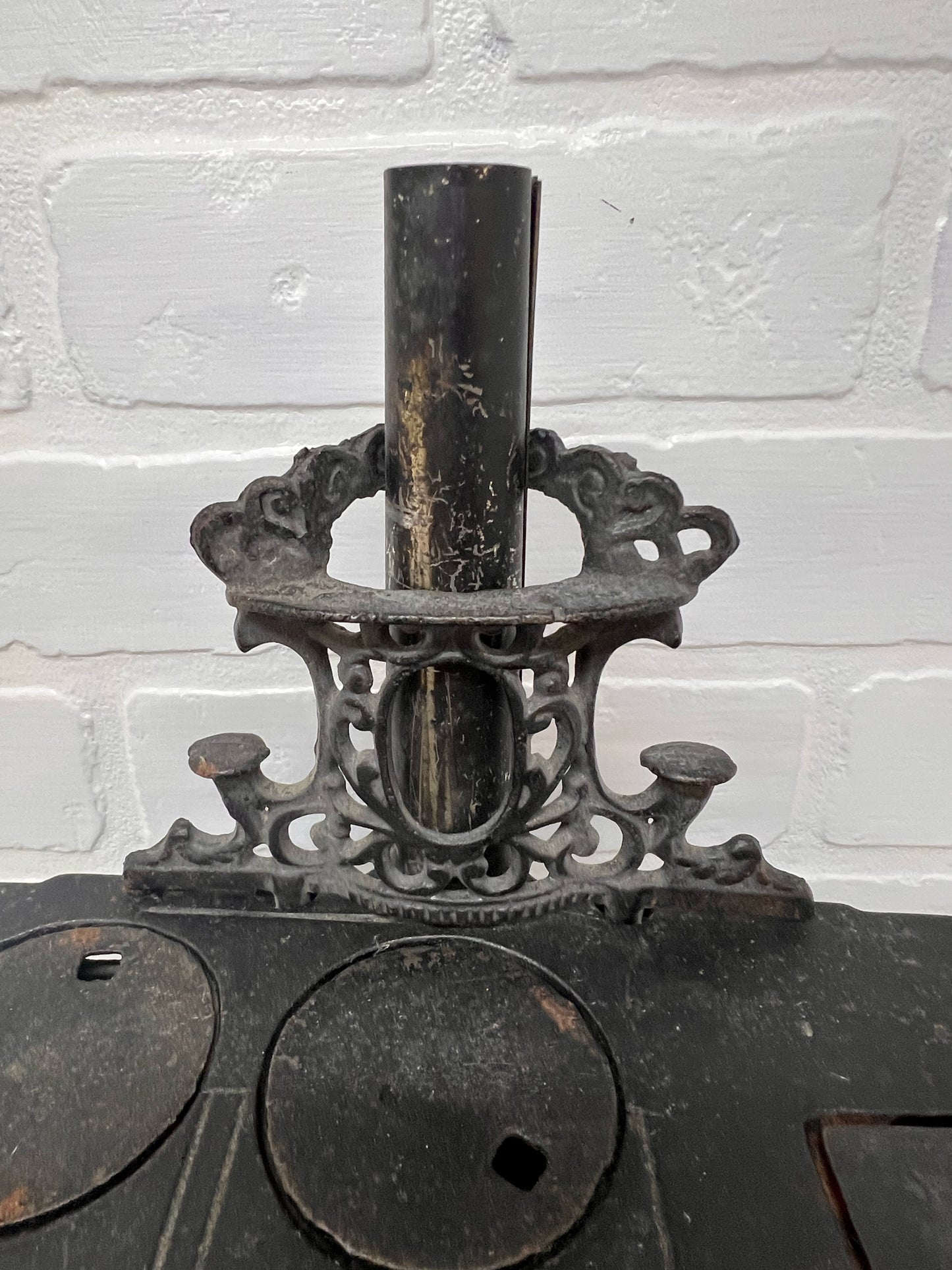 Crescent Cast Iron Mini Stove w/ Accessories
