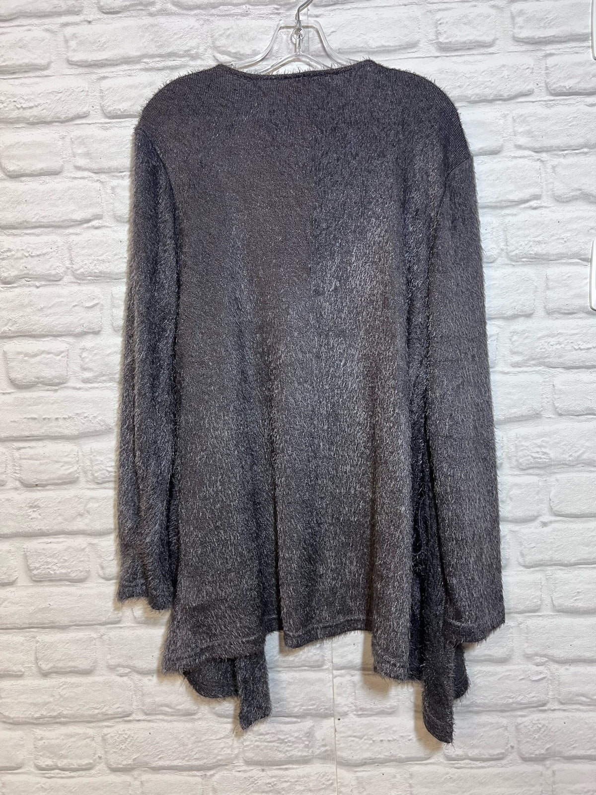 Size L Maurice's NWT Gray Fuzzy Cardigan