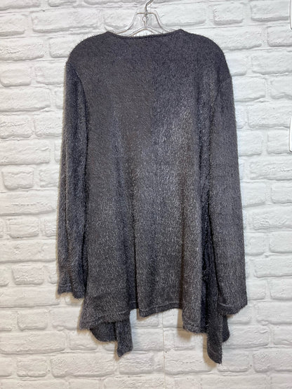 Size L Maurice's NWT Gray Fuzzy Cardigan