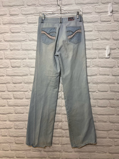 French Star Size 31 Waist Light Wash Long Inseam Wide Leg jeans
