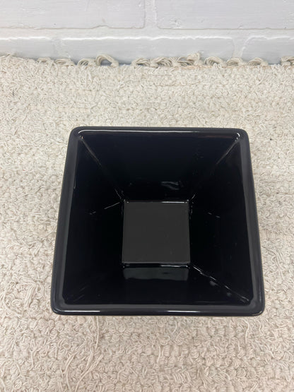 Longaberger Vintage Basket Shaped Black Planter