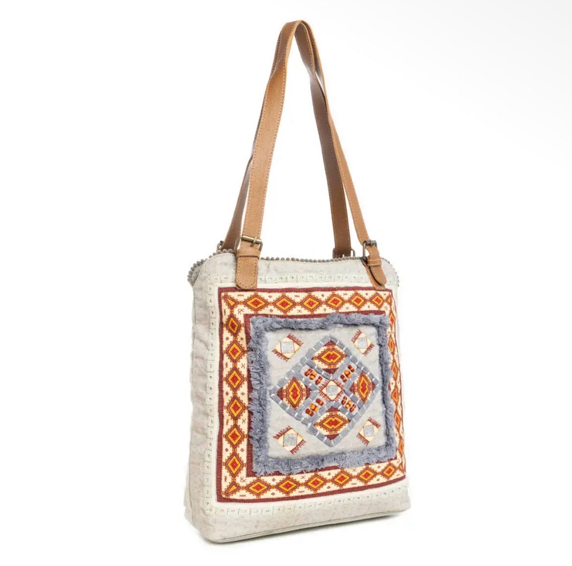 Myra Bag Four Corners Embroidered Tote Bag