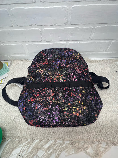Lululemon NWT Festival II Bag Black FLoral