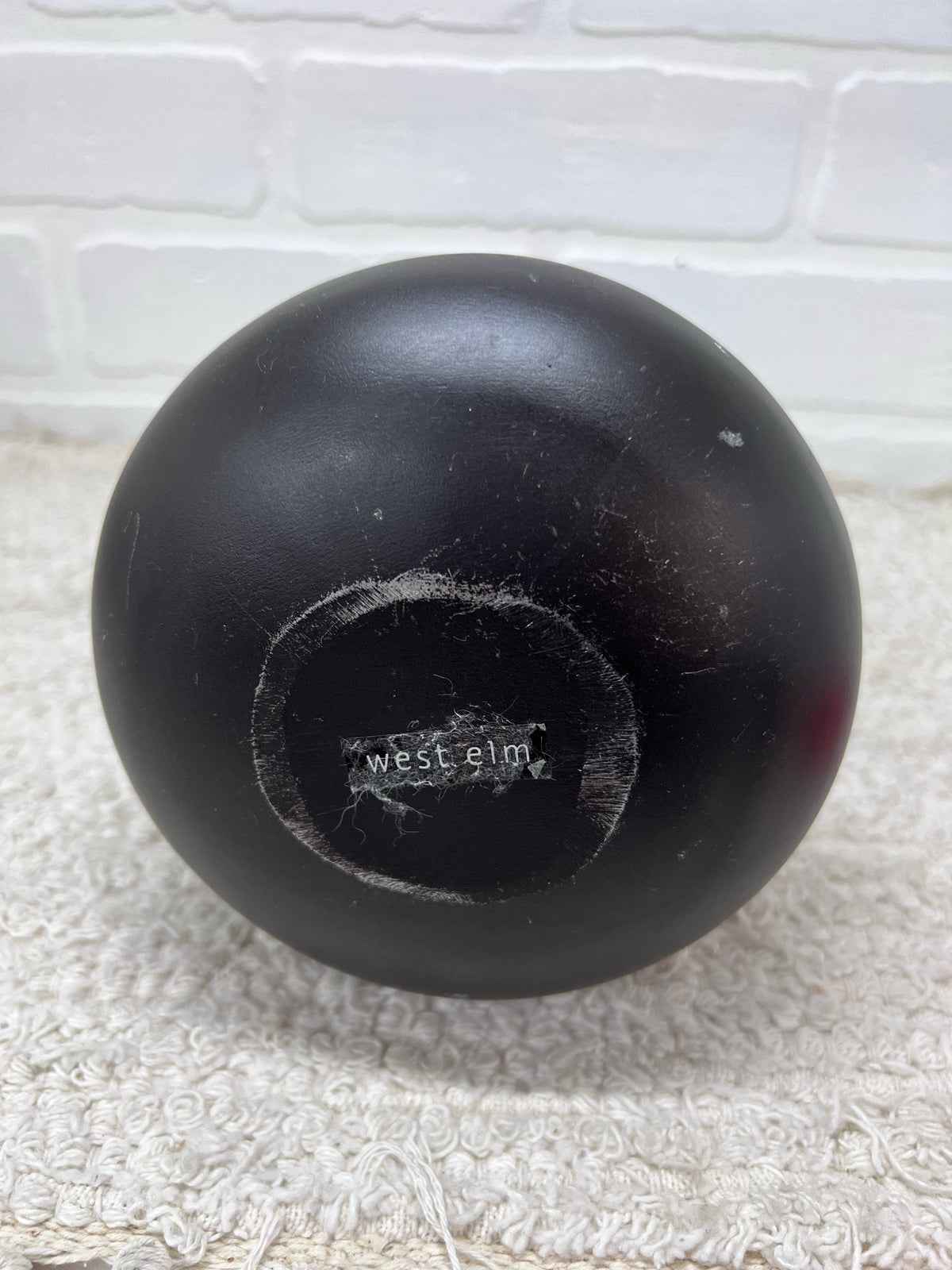 West Elm Black Metal Vase