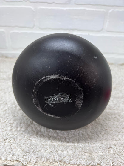 West Elm Black Metal Vase
