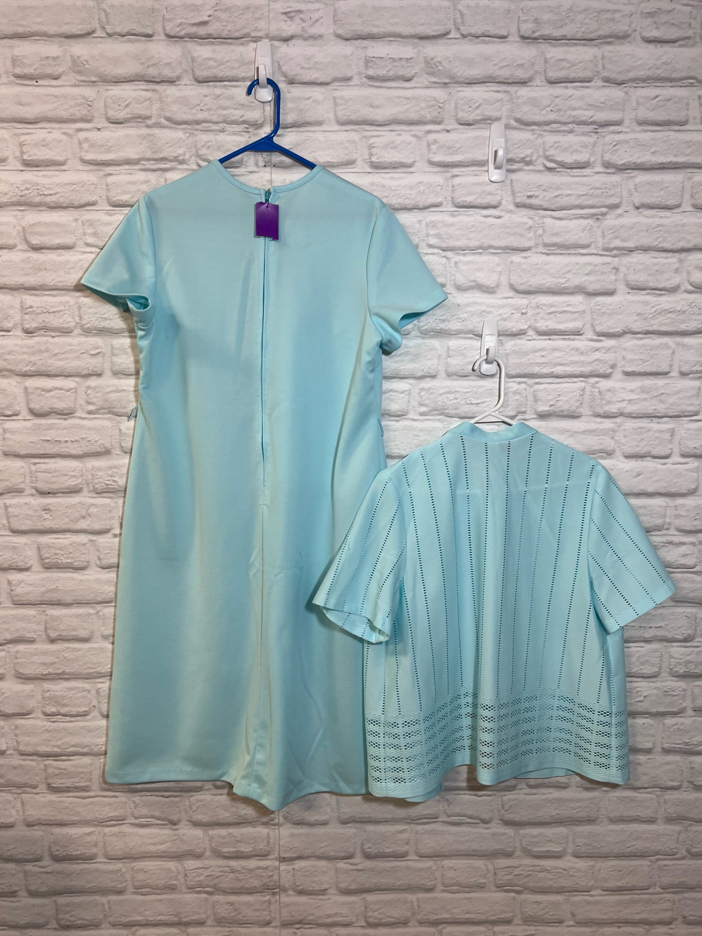 NPC Fashions Dress Set - Light Blue Dress w/ Flyaway Cardigan