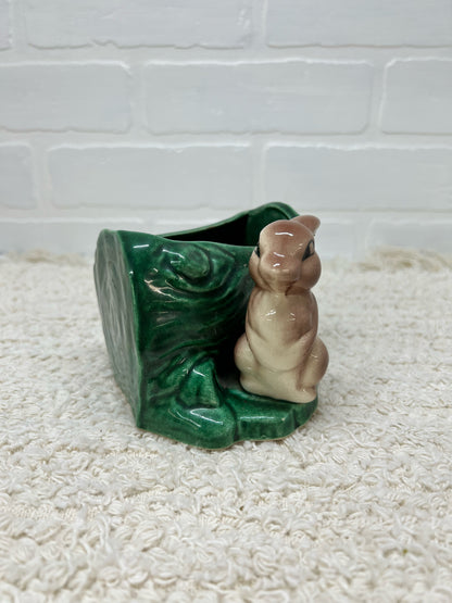 Vintage bunny planter