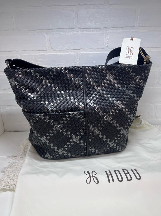 NWT Hobo Harley Hobo Bag in Black & Metallic Woven Leather