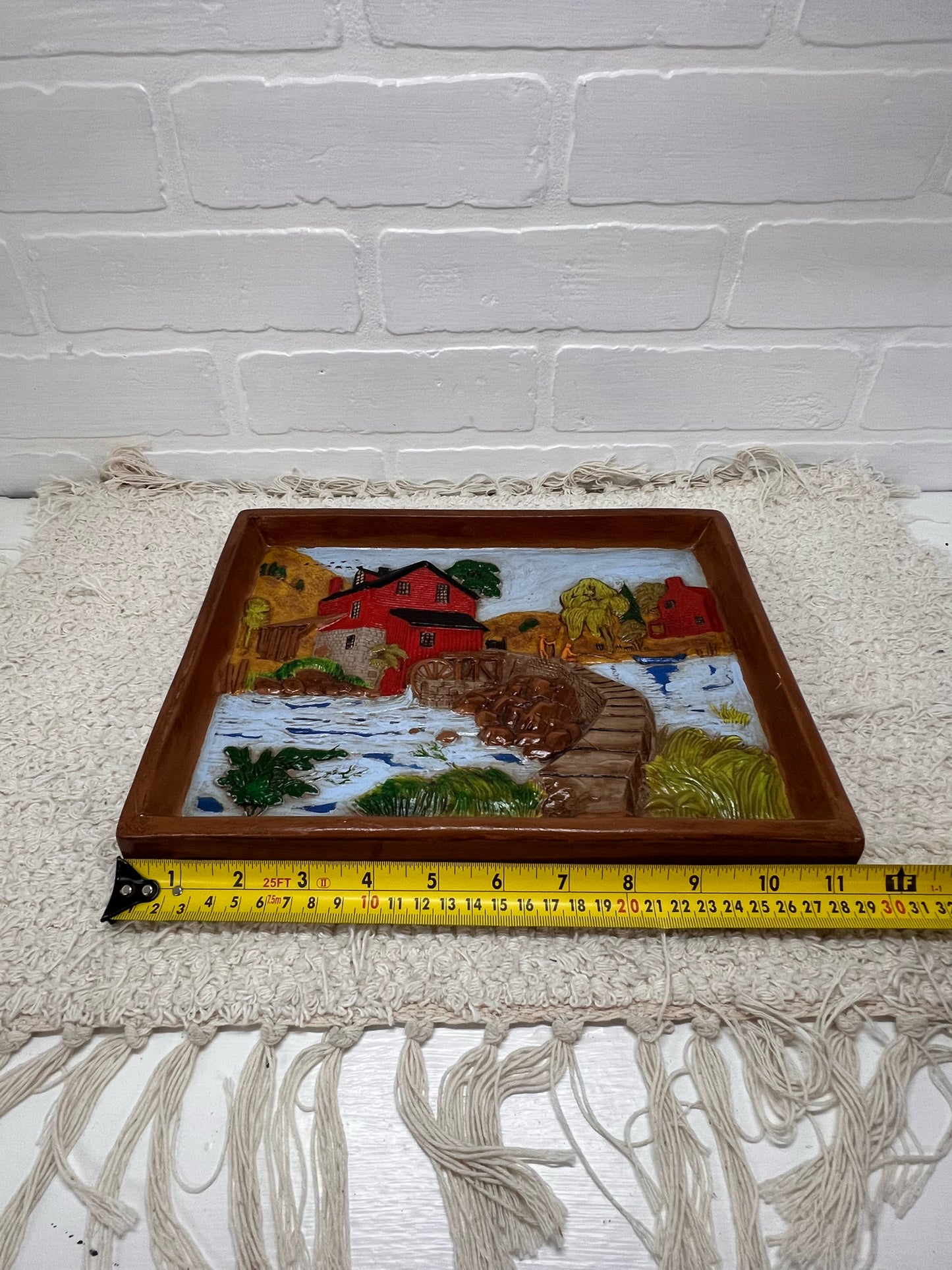 Holland Mold Ceramic Diorama Grist Mill