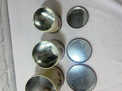 General Steel Canister Set - roses!