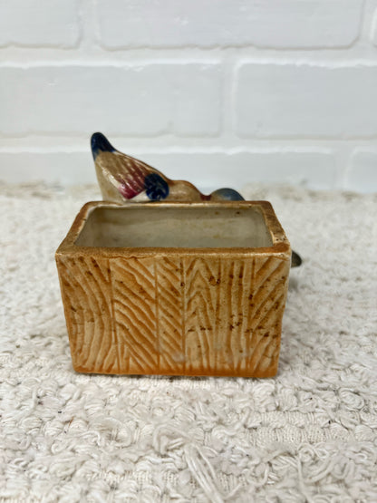 Vintage made in Japan two birds planter