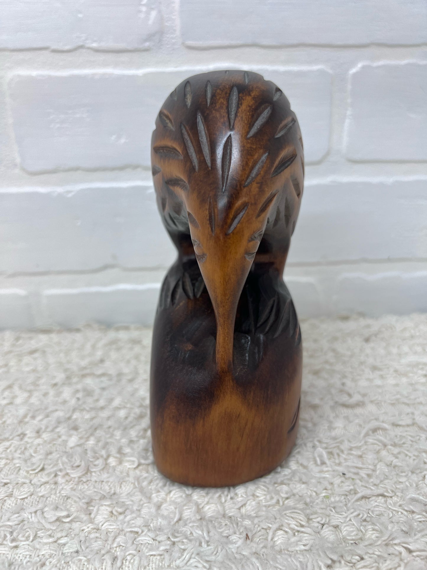 Hand Carved Wood Kiwi Bird