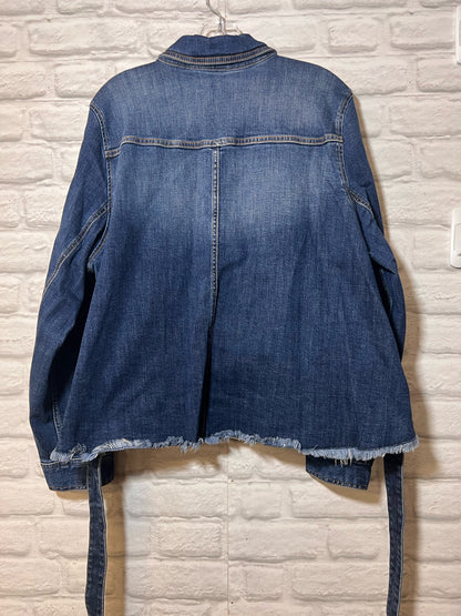 Size XL CAbi Denim Jacket w/ Tieback
