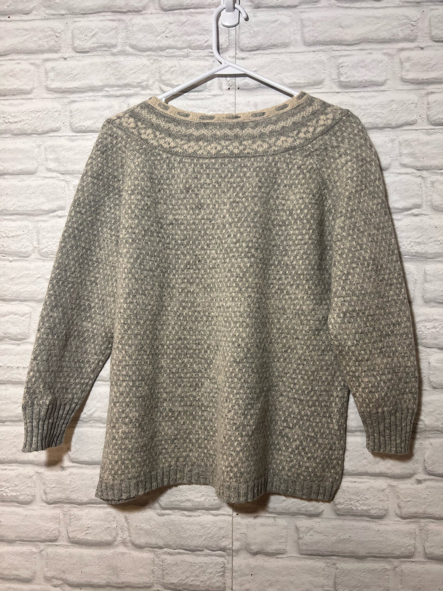 Size XL Woolrich Lambwool Fair Isle Knit Sweater