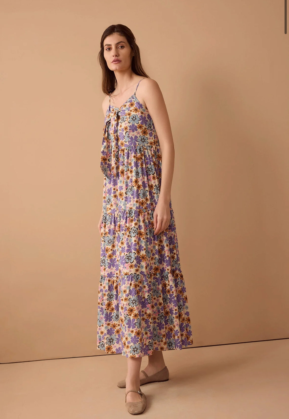 Jocelyn Joy Floral Dress in Purple by Myra Bag