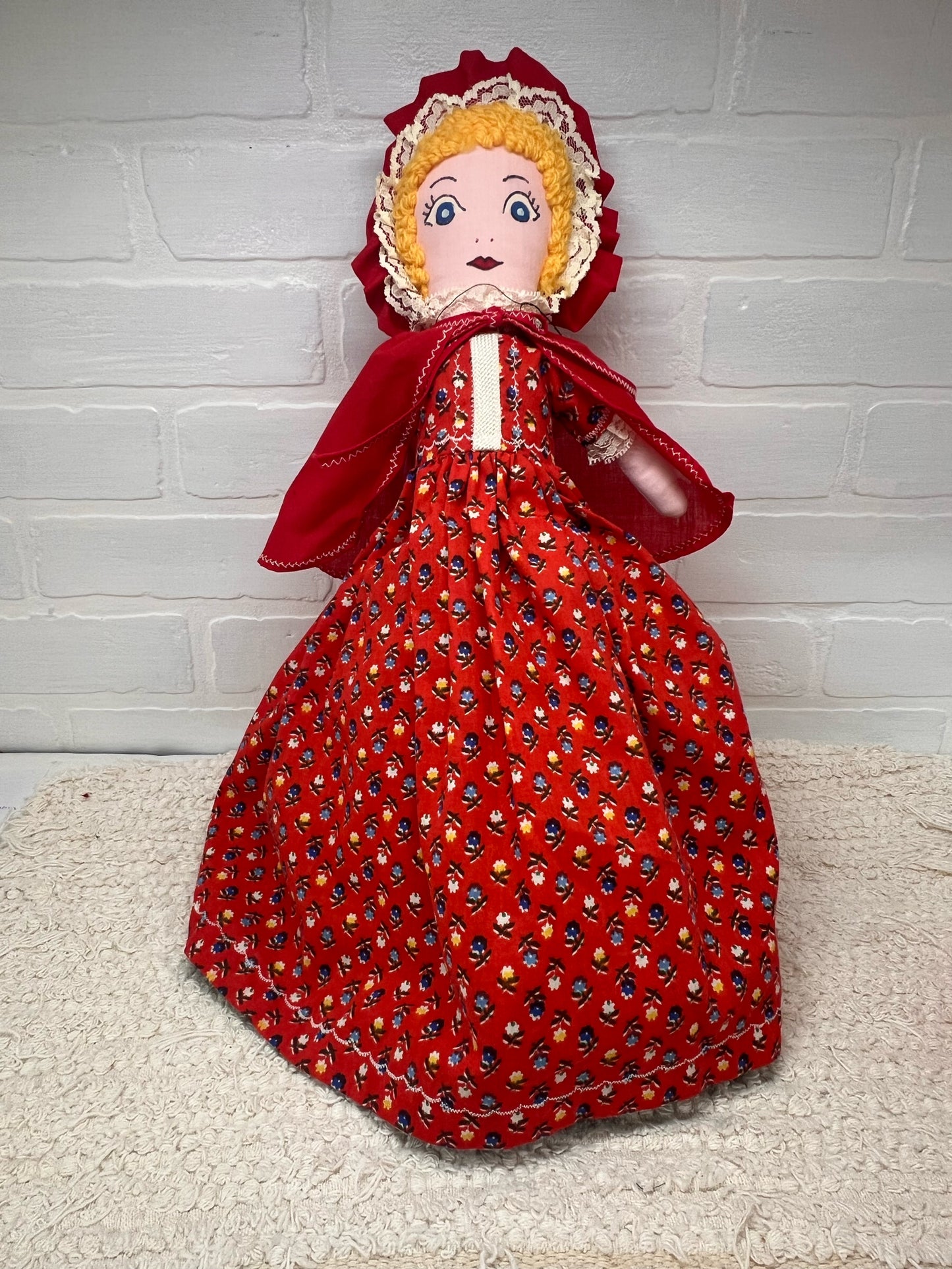 Handmade Little Red Riding Hood Topsy Turvy Doll