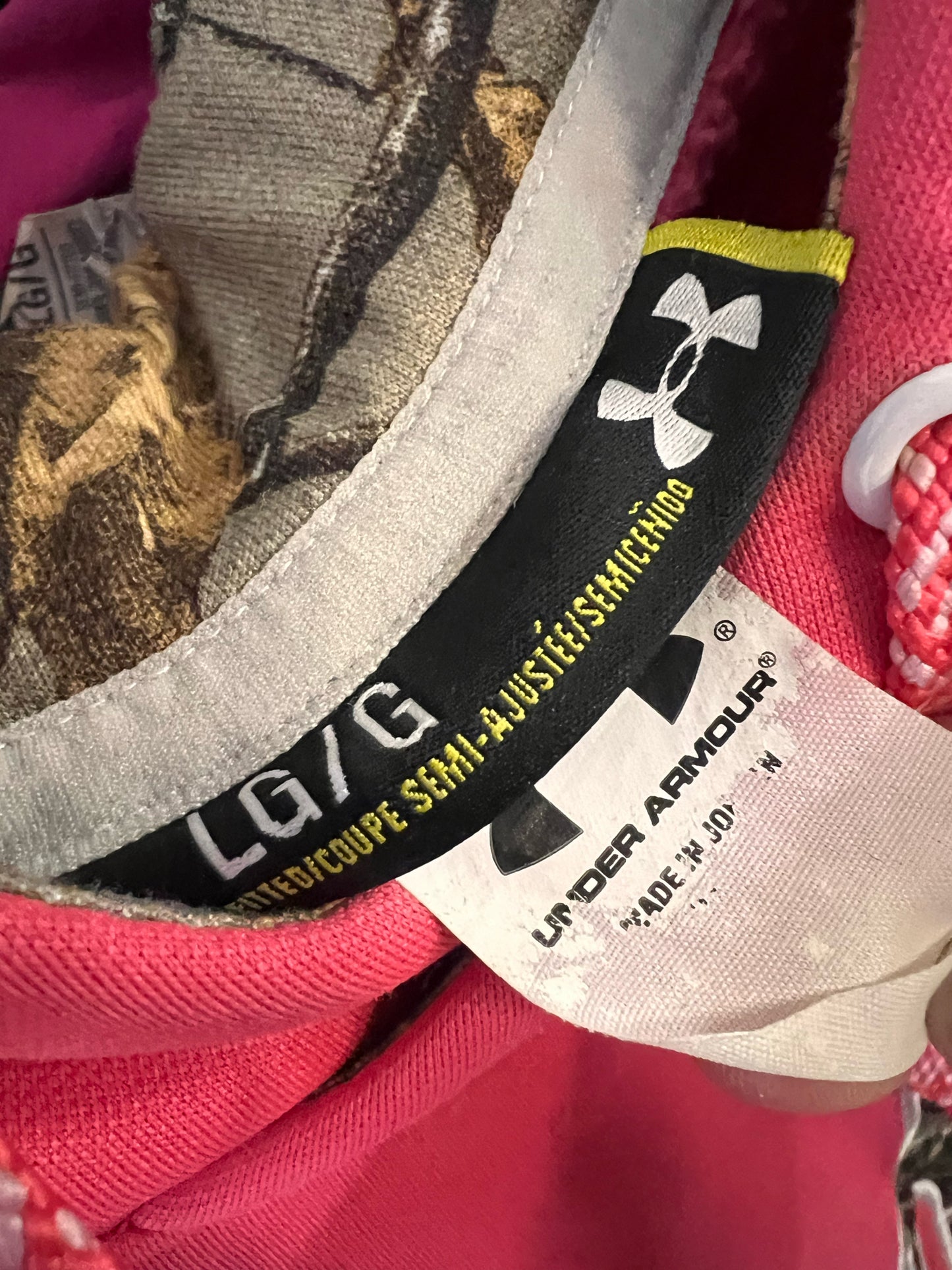 Size L Under Armour Pink Hoodie