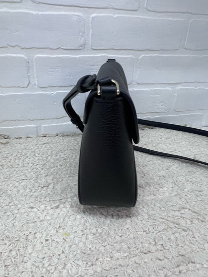 Kate Spade Monica Mini Flap Crossbody in Black Leather