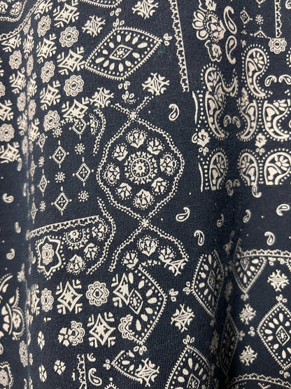 Size 1X Land's End 'Serious Sweats' Bandana Print  Sweatshirt