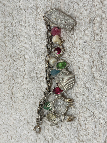 Vintage Sea-Inspired Charm Bracelet