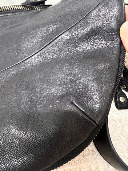 Frye Belle Bohemian Hobo Handback Black Leather