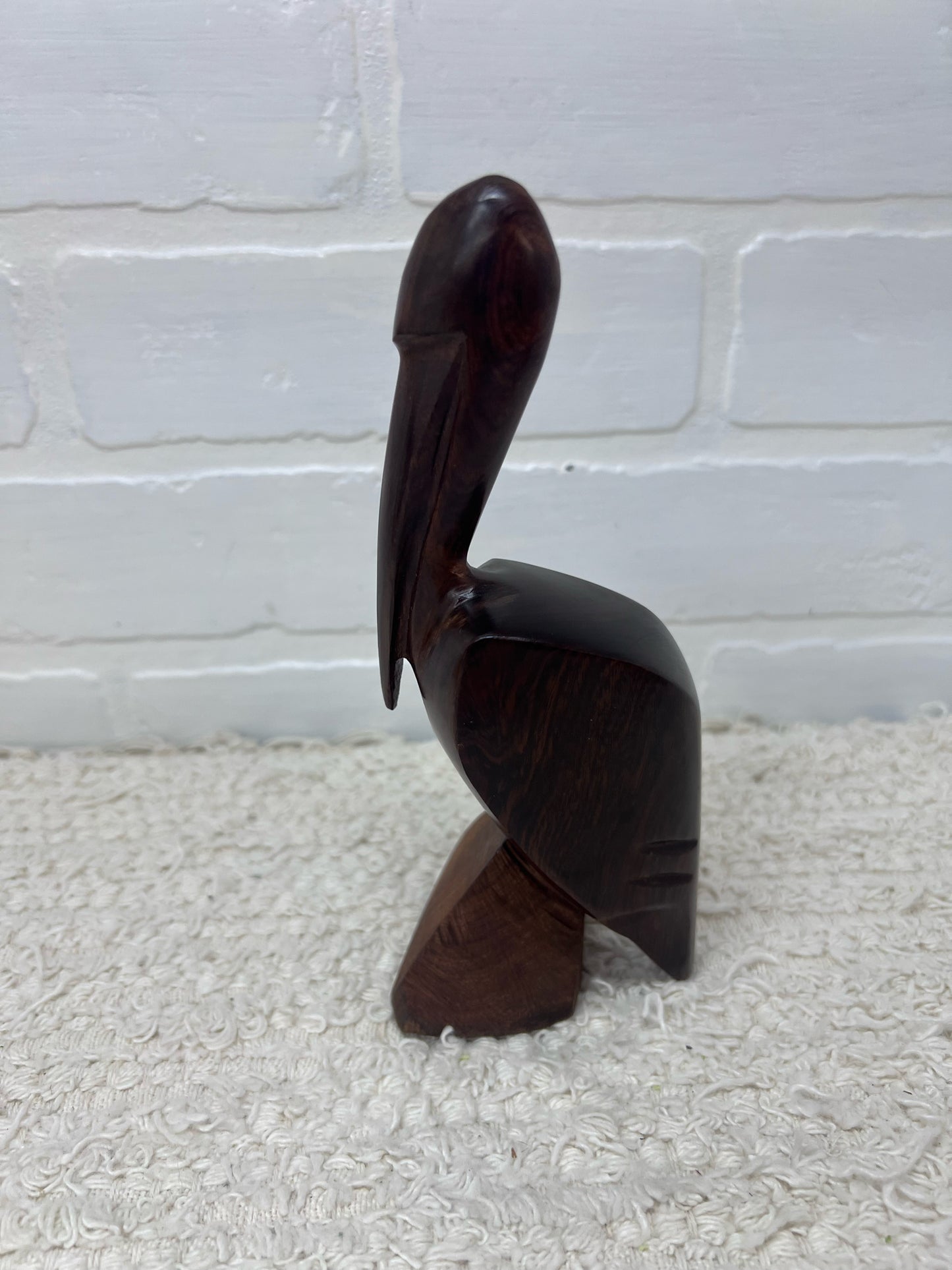 Hand Carved wood pelican