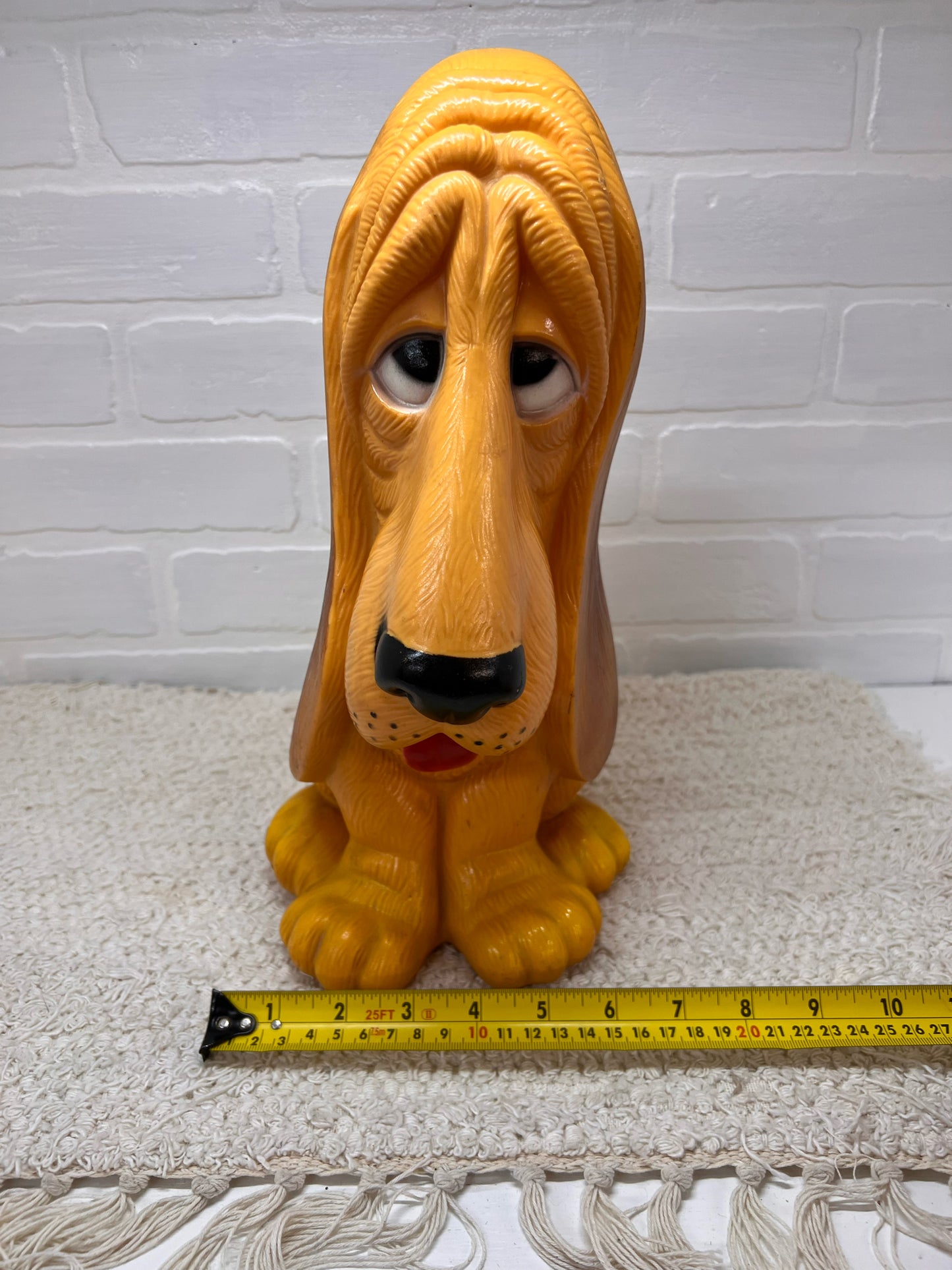 My Toy 1970's Plastic Sad Hound Dog Bank