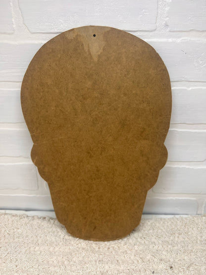 Vintage Beistle Halloween Glow in the Dark Skull