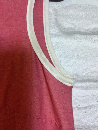 Kayser Vintage 1960's House Dress - Pink w/ Bike Embroidery