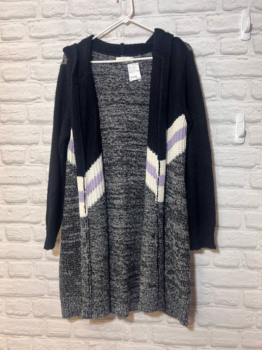 Black & Purple Striped Cardigan from Christopher & Banks