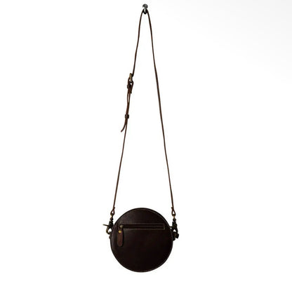 Myra Bag Magnolia Lane Hand-Tooled Round Bag