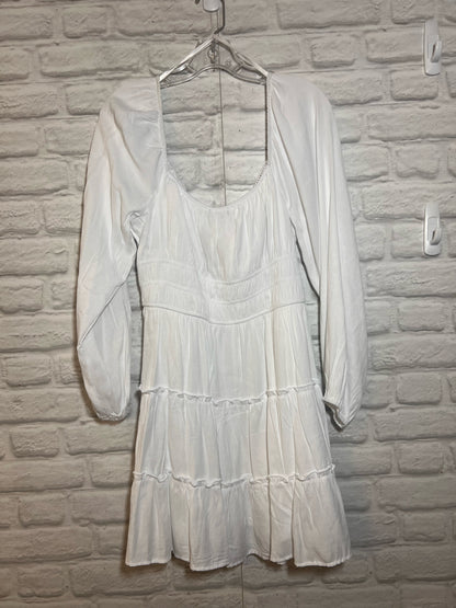 Size XL Trixxi White Long Sleeved Peasant  Blouse