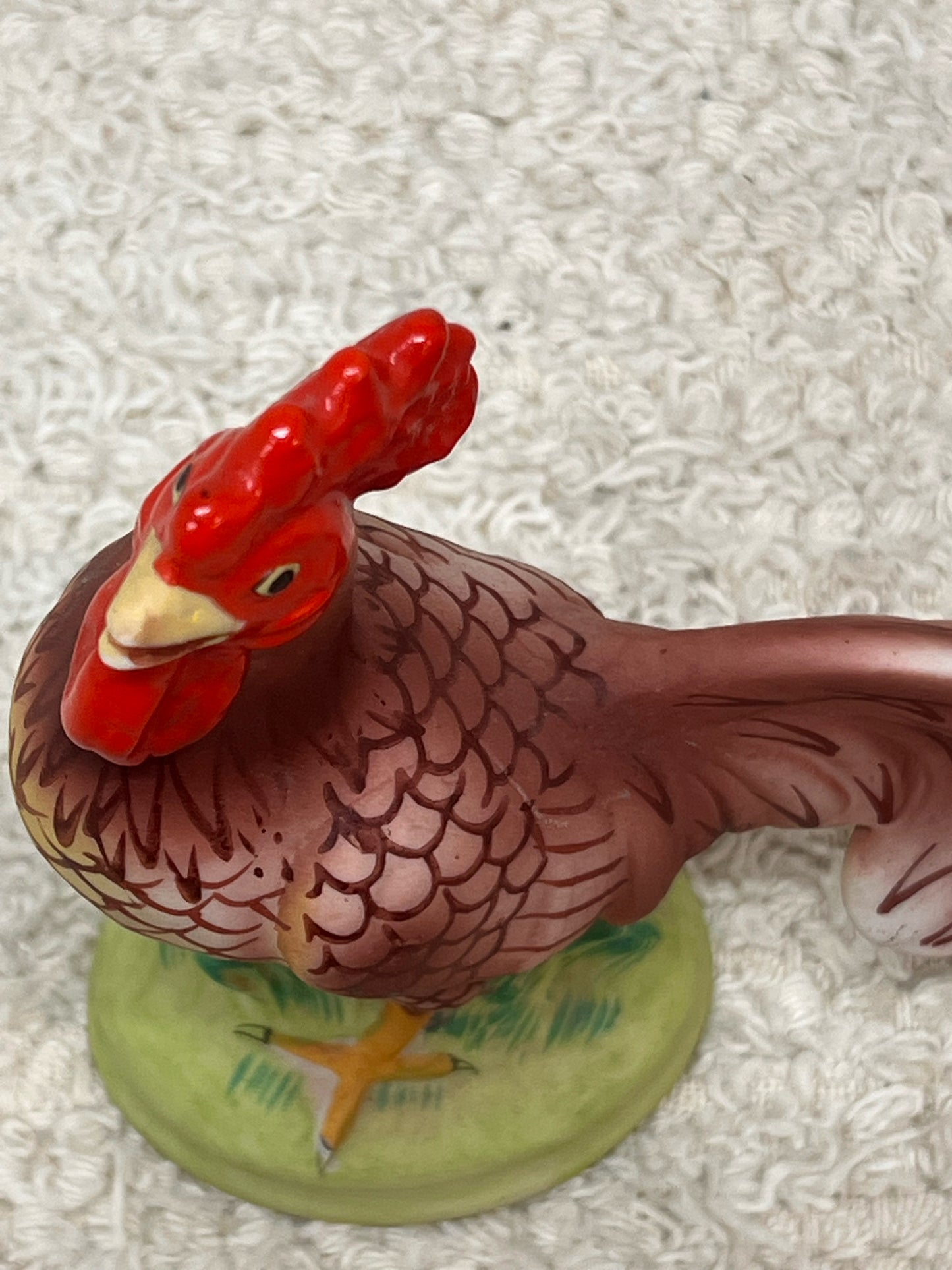 Vintage Ceramic Rooster Figurine - Mid Century, Made in Japan