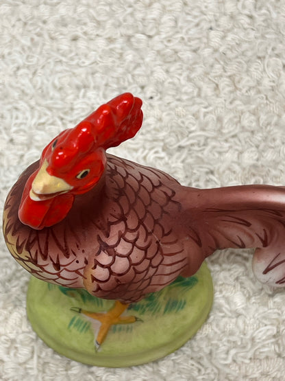 Vintage Ceramic Rooster Figurine - Mid Century, Made in Japan