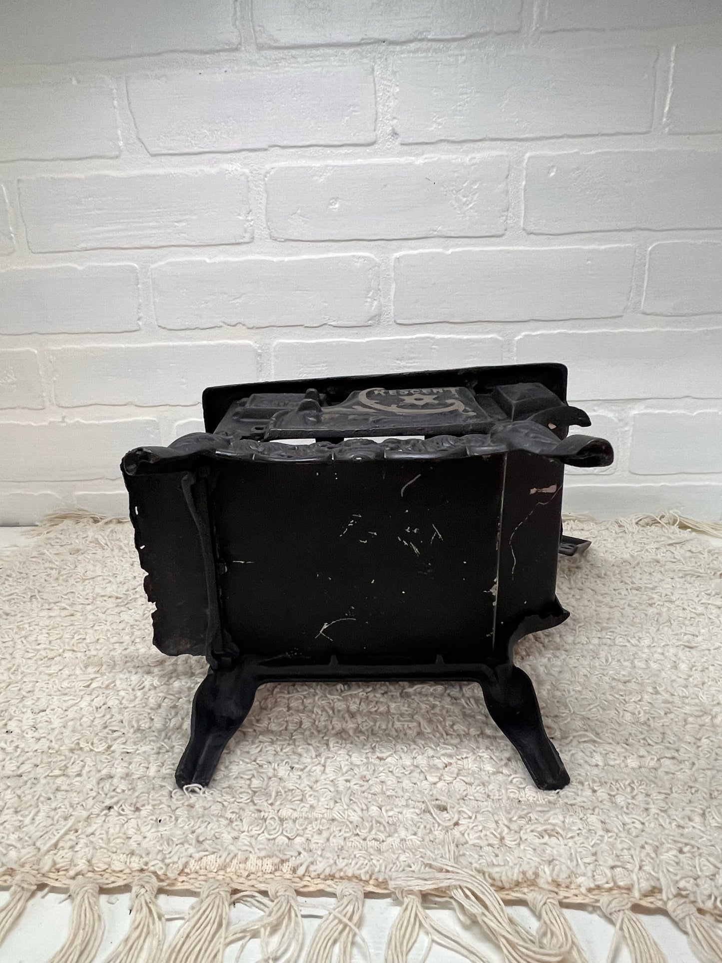 Crescent Cast Iron Mini Stove w/ Accessories
