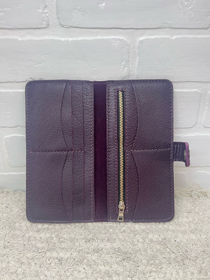 Portland Leather Burgundy Plum Wallet