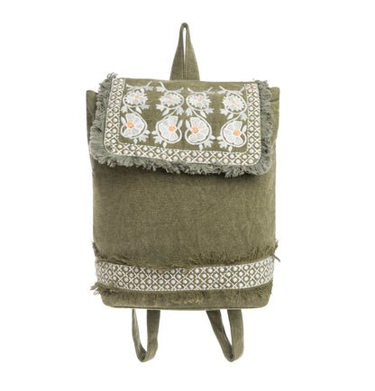 Prairie Petunias Backpack Bag by Myra Bag