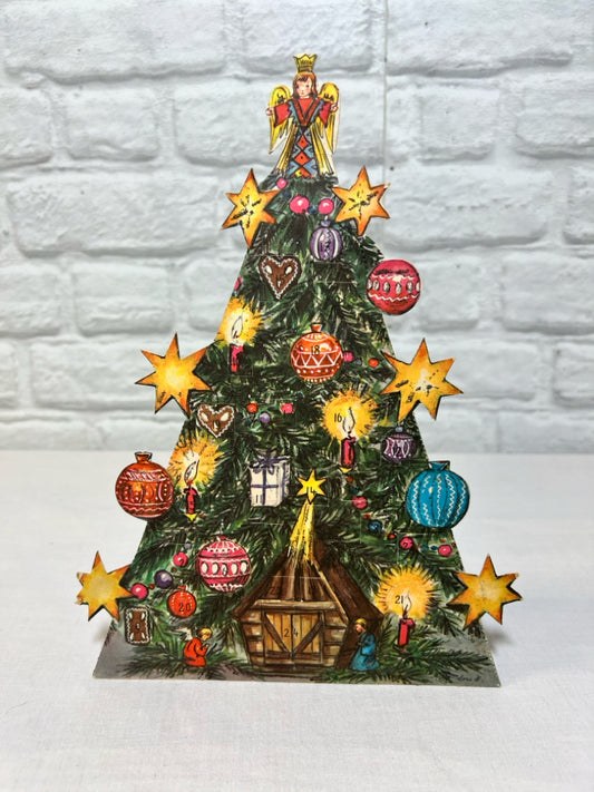 Vintage paper Christmas tree