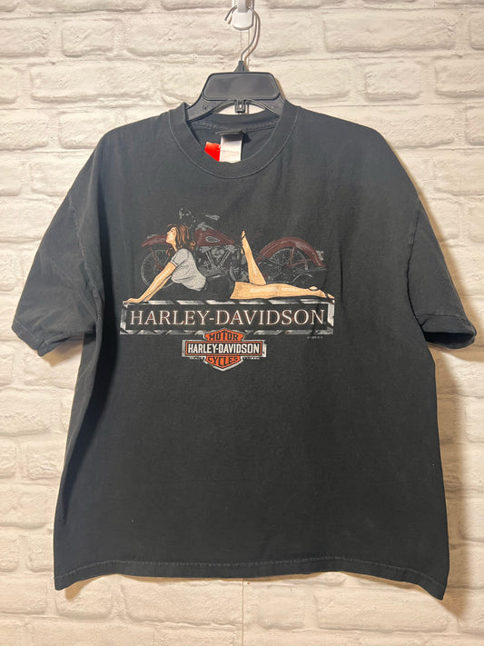Harley-Davidson Size X-Large Black T-Shirt - Men's