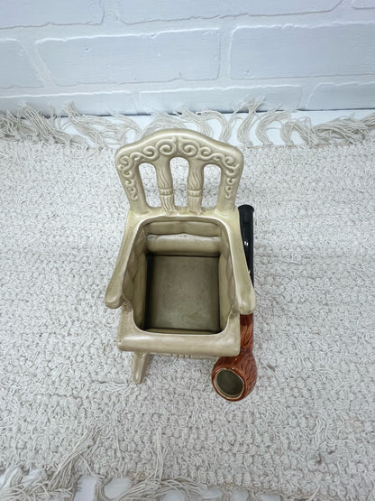 Lefton chair and pipe planter
