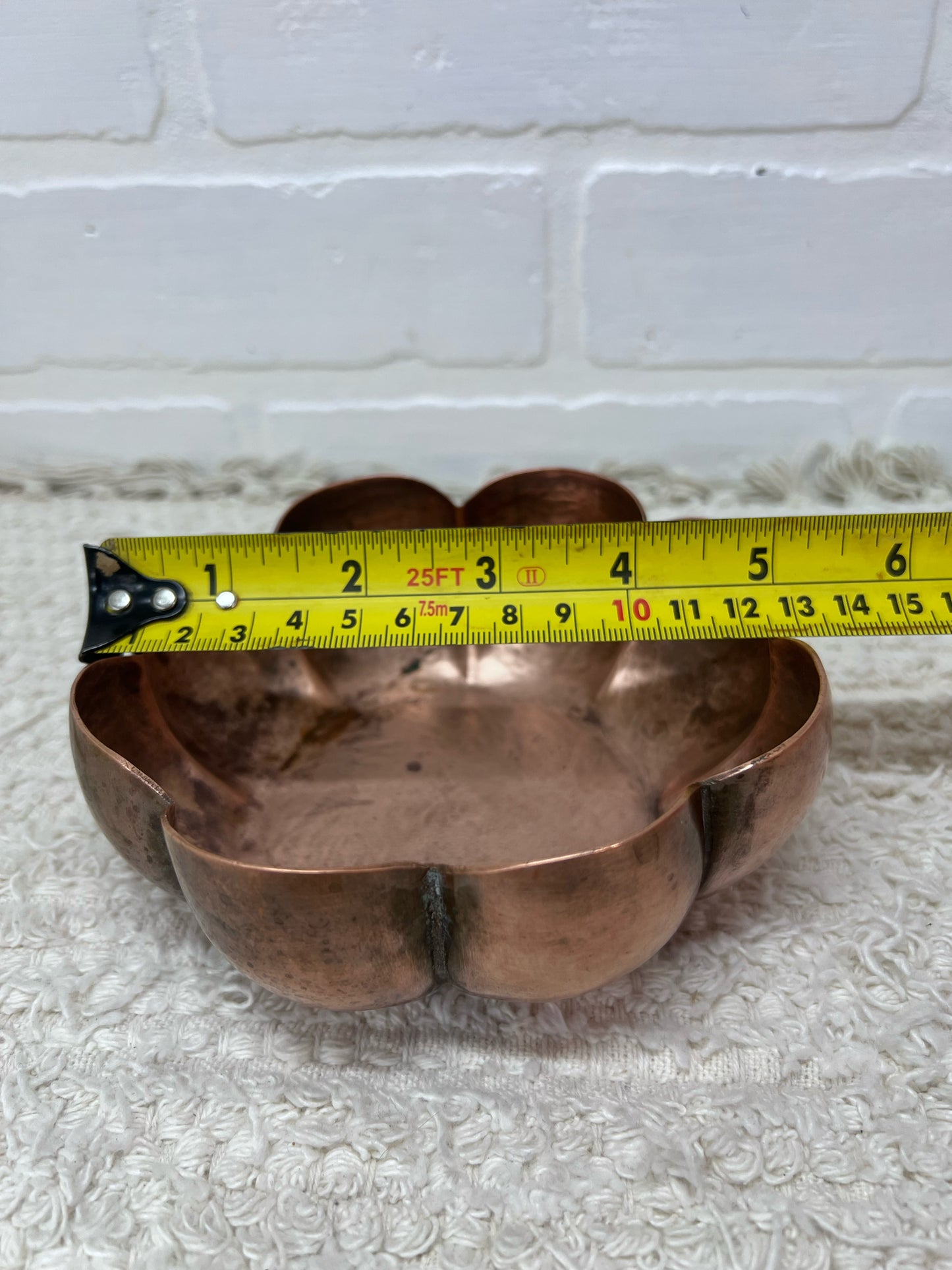 Vintage Mid-Century Hand Hammered Copper Bowl - Mexio