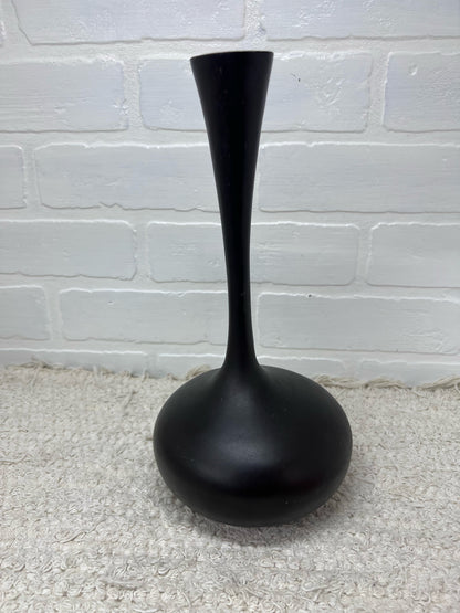 West Elm Black Metal Vase