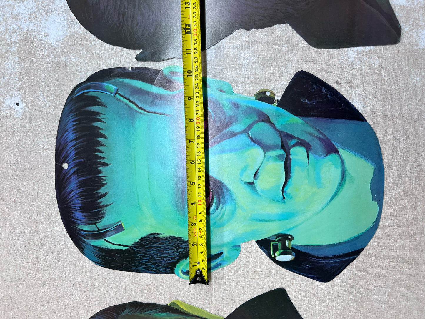 Vintage Universal Movie Monster Dracula, Frankenstein & Wolf Man 1960's Portrait