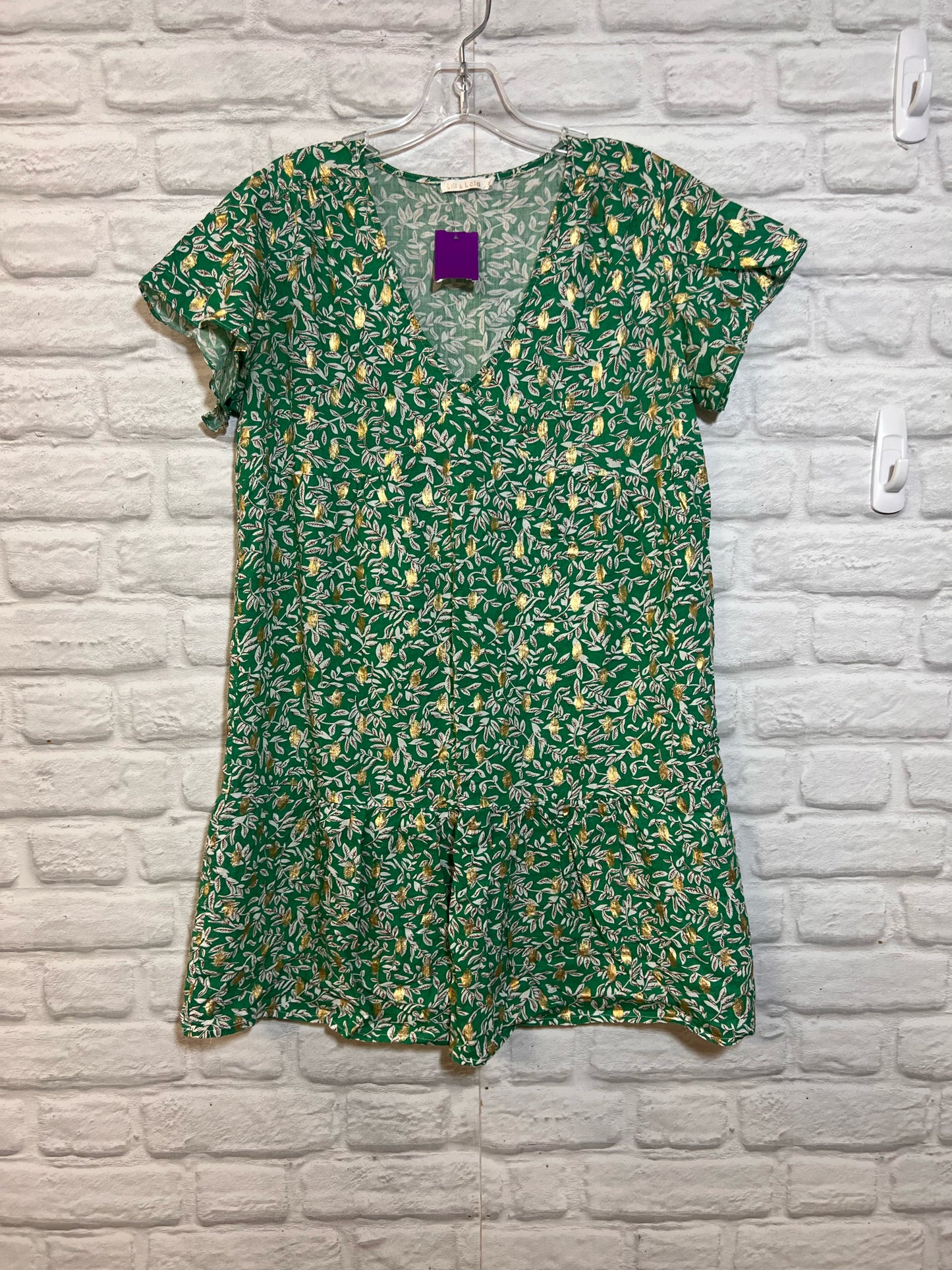 Size M Lili & Lala Green Floral Dress