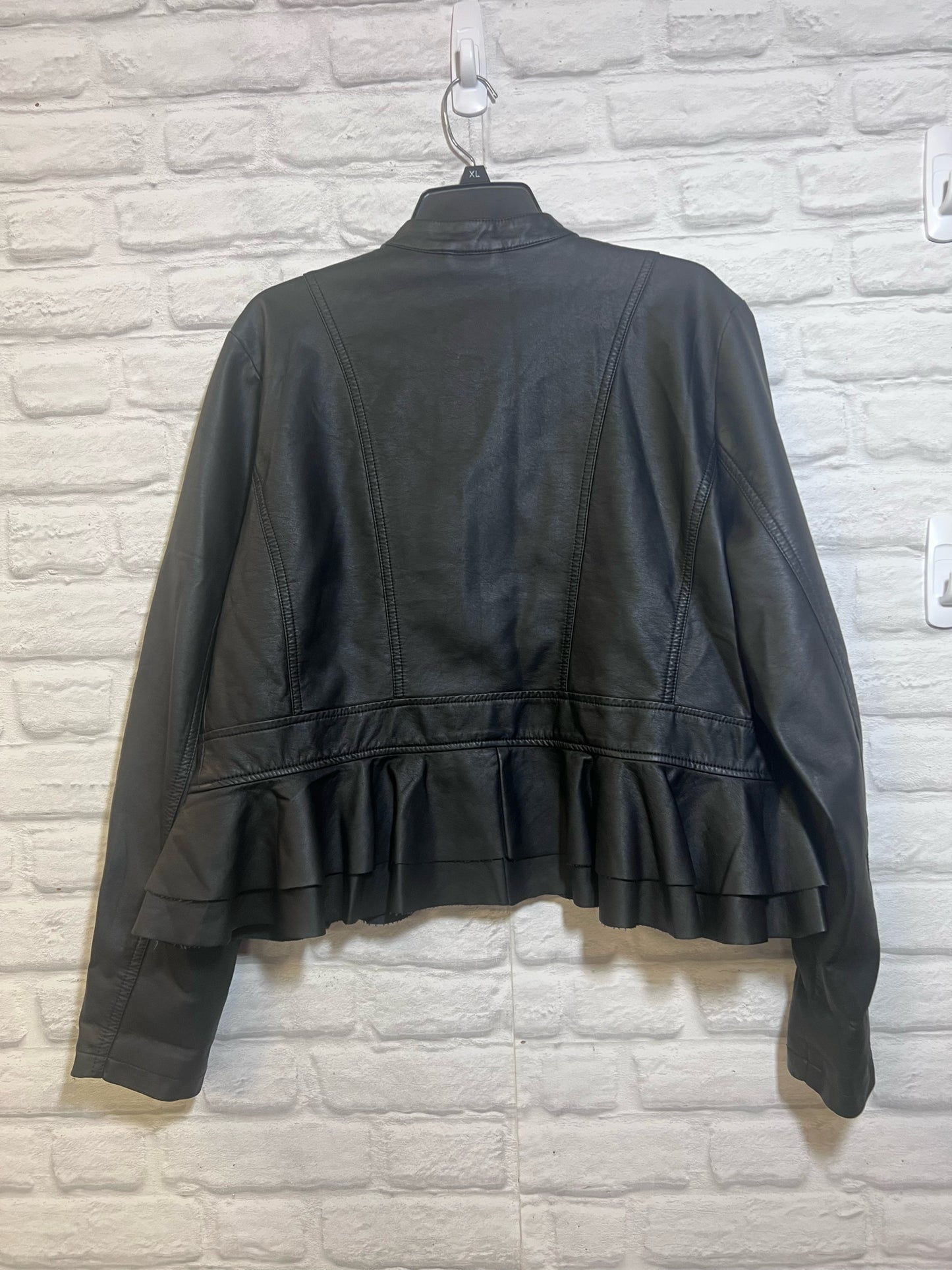 Size XL Maurice's NWT Black Polyurethane Jacket