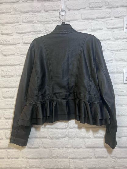 Size XL Maurice's NWT Black Polyurethane Jacket