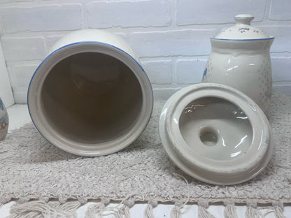 Aunt Rhody Set of 3 Lidded Goose Canisters